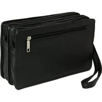 DrachenLeder Handgelenktasche OTJ512X DrachenLeder Handgelenktasche verschiedene (Handgelenktasche), Handgelenktasche Leder, tan, braun ca. 20cm x ca. 12cm
