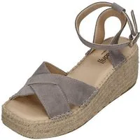 espadrij l´originale CROIX VELOUR HIGH Sandalette Stone
