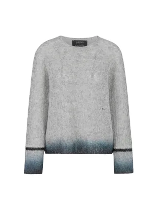 Marc Cain Sports - Strickpullover Knitted in Germany silver grey - Gr. - 5