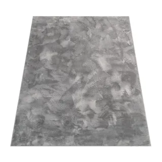 Paco Home Hochflorteppich, Anthrazit, Textil, Rechteckig, 140x200 cm, strapazierfähig, für Fußbodenheizung geeignet, Teppiche & Böden, Teppiche, Hochflorteppiche & Shaggys