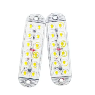 A Pair Of 12LEDs High-Bright Truck LED Flash DC 12-80V Warning Lights Trailer Signal Lamps Emergency Strobe Lights
