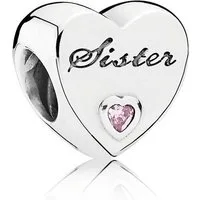 Pandora Charm-Einhänger 791946PCZ Charm Sister Schwesternliebe Sterling-Silber