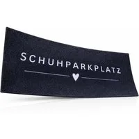 Kubus Fußmatte Domo, Schuhmatte mit Schuhparkplatz, waschbar, TPE-Rücken, Waschbare Schuhmatte mit Schuhparkplatz für bis zu 4 Paar
