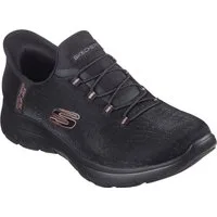 Skechers SUMMITS-CLASSY NIGHT Slip-On Sneaker Slipper, Freizeitschuh mit komfortabler Heel Pillow Funktion
