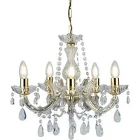 Searchlight Kronleuchter Marie Therese 5Lt Pendant, Leuchtmittel wechselbar