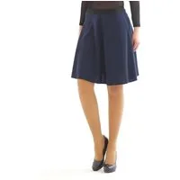 SYS Midirock Swing Rock Midi Falten-Rock Gummibund hohe Taille maxi Midirock
