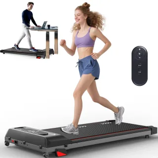 [EU Direct] Bominfit P100 Walking Pad Treadmill with 4% Incline - Top Speed 6km/h, 2.25HP Quiet Motor, Remote Control, L