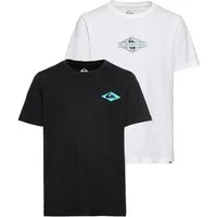 Quiksilver T-Shirt CAPTION WRECKERS PACK YOUTH (2-tlg) Kurzarm-Design, 2er-Pack, aus Baumwolle, in den Größen 10 bis 16