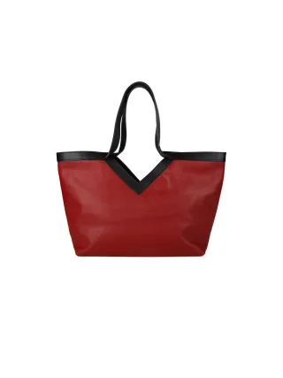 Giulia Monti Shopper Dunkelrot Schwarz