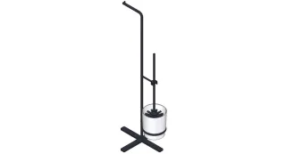 Giese WC-Ständer schwarz matt, 21730-14 21730-14