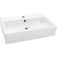 welltime Aufsatzwaschbecken Verona, eckig, Breite 60 cm, Tiefe 42 cm, Becken, Waschbecken