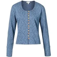 Himalaya Clothing Cardigan Elegante Damen Jerseyjacke mit Jacquard-Muster aus Bio-Baumwolle Edler und leichter Cardigan mit hohem Tragekomfort