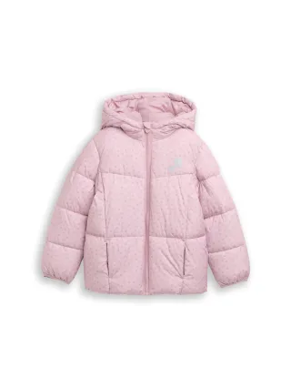 tom tailor kids - Puffer-Jacke mit Allover-Print lilac heart print - Gr. - 134