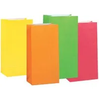 Partystrolche Tragetasche Papiertüte Geschenktüte 10 bzw. 12 Stück für kleine Geschenke