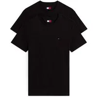 Tommy Jeans Rundhalsshirt TJM XSLIM 2PACK JERSEY TEE EXT (Packung, 2er-Pack) Logostickerei, 2Pack