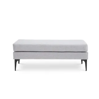 Sicaan Bank/Bettende, Hellgrau, Metall, 2-Sitzer, Füllung: Polyurethan (Pur), Rechteckig, 119x44.5x50.5 cm, Esszimmer, Bänke, Sitzbänke