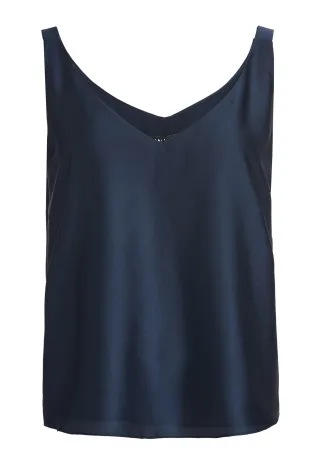 SWING - Top aus Satinchiffon navy - Gr. - 36