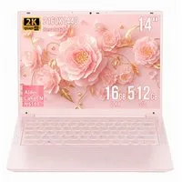 LONGEVINCE 14-Zoll-2K-IPS-Laptop mit Intel Celeron N5105, 16GB DDR4 Notebook (35,56 cm/14 Zoll, Intel Celeron N5105, Intel UHD Graphics, 16 GB, 512 GB SSD, Windows 11 Pro, Fingerabdrucksensor, wählbar 512GB / 960GB SSD)