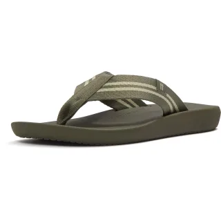 Fitflop iQushion Polyester Herren Flip-Flops in Dunkeloliven/Salbeigrün