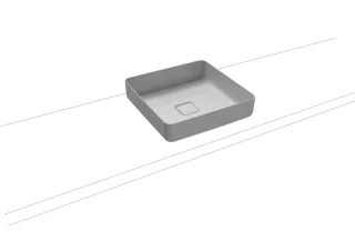 Kaldewei Waschtisch-Schale Miena, Modell 3184 ohne Überlauf 400x400, 909506003199 909506003199