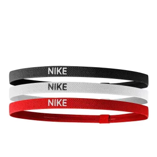 Nike - "Mixed Width" Stirnband (3er-Pack) (Schwarz/Rot/Weiß)