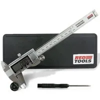 Red Tools Messschieber Digital - Messwerkzeug mit LCD-Display - 0-150 mm / 0-6 Zoll