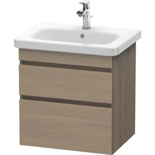 Duravit DuraStyle Waschtisch-Unterschrank DS648003535 58 x 44,8 cm, Eiche terra, 2 Schubkästen, wandhängend