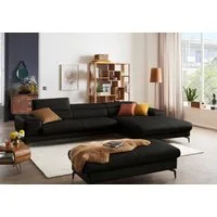 W.SCHILLIG Ecksofa piedroo, Designsofa mit tollem Sitzkomfort, bequem und elegant, L-Form, Kopfteilverstellung, wahlweise mit Sitztiefenverstellung, Breite 343cm