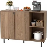 KOMFOTTEU Sideboard, Küchenschrank Buffetschrank mit 2 Türen & Ablagen