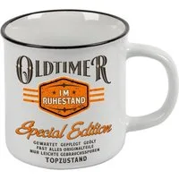 LOBO NEGRO® Tasse Kaffeebecher als Geschenk für Rentner - Oldtimer im Ruhestand, Keramik