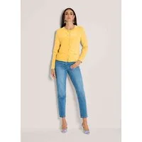 MADELEINE Strickpullover Basic Strickjacke mit Halbarmpullover Langarm Strickjacke mit Feinstrickpullover, Set, Modal