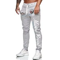 L.gonline Jogginghose Herren JoggingHOSE lang, Trainingshose Baumwolle, Sporthose mit (Sweatpants, 1-tlg) mit elastischem Bund