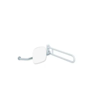 Hewi 801 Rückenstütze 801.51.9271L97 Wandabstand 230mm, rechts, Lehne signalweiß, lichtgrau