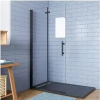 duschspa Duschwand Duschwand Duschtür Glaswand Faltwand Duschtrennwand Walk in Dusche, Einscheibensicherheitsglas, Sicherheitsglas, (Set), Duschwand erhältlich in 7 verschiedenen Breiten
