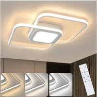 ZMH LED Deckenleuchte Dimmbar Modern - 48W Schlafzimmerlampe mit Fernbedienung, LED fest integriert, 3000-6500k