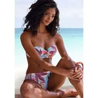 LASCANA Bügel-Bandeau-Bikini-Top Imani, mit sommerlichem Blätterprint