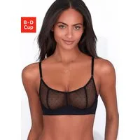 Vivance by Lascana Bügel-BH Ava aus transparentem Mesh in Pünktchen-Optik, sexy Dessous