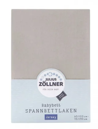 Zöllner Jersey Spannbetttuch 54-taupe 70/140