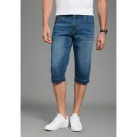 Bruno Banani Jeansbermudas Hutch-Bermuda Straight-Fit, normale Leibhöhe, aus elastischem Denim-Material