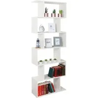 RICOO Raumteilerregal WM070-WM, 1-tlg., hohes Regal schmal, Raumteiler Bücherregal Standregal