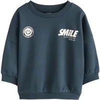 Next Sweater Rundhals-Sweatshirt mit Rücken-Print (1-tlg)