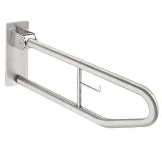 KWC Aquarotter Stützklappgriff, CONTINA, Edelstahl, 100x250x700 mm, WC-Rollenhalter, 2000057751 2000057751