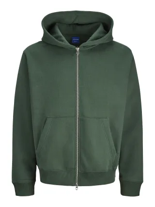 JACK&JONES - JORBEDFORD SWEAT ZIP HOOD Sycamore - Gr. - XL