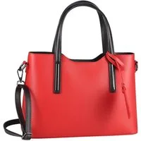 ITALYSHOP24 Schultertasche Made in Italy Damen echt Leder Henkeltasche Shopper Lederhandtasche, Italienische Umhängetasche Cross Over Body Hobo Bag, Premium Qualität