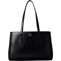 Calvin Klein Tragetasche CK MEDIUM WORK TOTE, Tragetasche, Schultertasche mit Reißverschluss-Innenfach