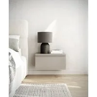 Selsey Nachttisch BEMMI, Wandnachttisch mit Schublade – schwebendes Design, matt, 48 cm breit