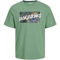 Jack & Jones T-Shirt JJHAWAII Shape Tee SS Crew Neck LN mit Rundhalsausschnitt