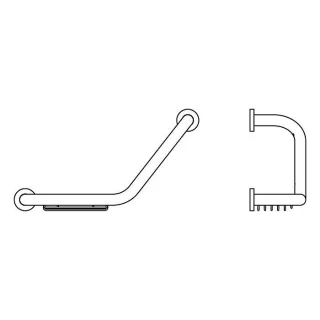 Ideal Standard Wannengriff IOM A9114AA mit Seifenkorb, verchromt