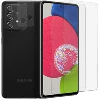 CoolGadget Schutzfolie Panzerfolie für Samsung A52 Serie, (Spar-Set 4in1, 2x Displayschutz, 2x Kameraschutz), Panzerglas Schutzfolie für Samsung Galaxy A52 4G/5G / A52s 5G Folie