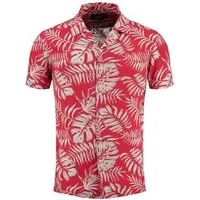 Key Largo Hawaiihemd Herren Hawaii Freizeit Hemd Havanna MSH00009 Regular Kurzarm Kentkragen Gemustert